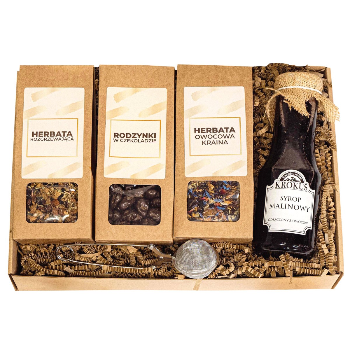 Zestaw prezentowy z herbatą i dodatkami